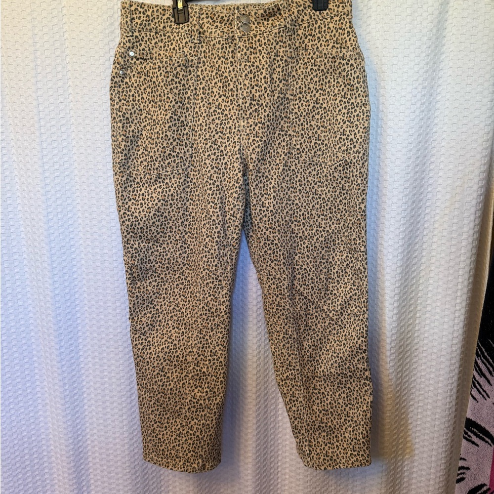 Pilcro Tan Leopard Print women’s pants